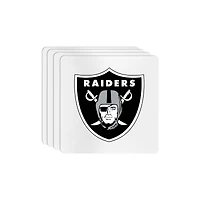 The Memory Company Las Vegas Raiders Square Ceramic Coaster Set
