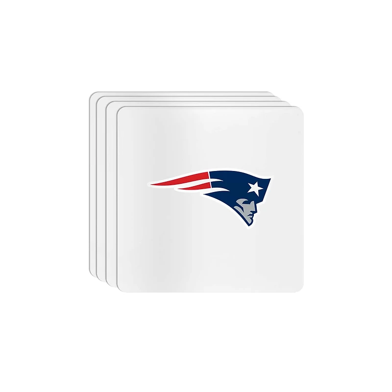 The Memory Company New England Patriots Square Ceramic Coaster Set