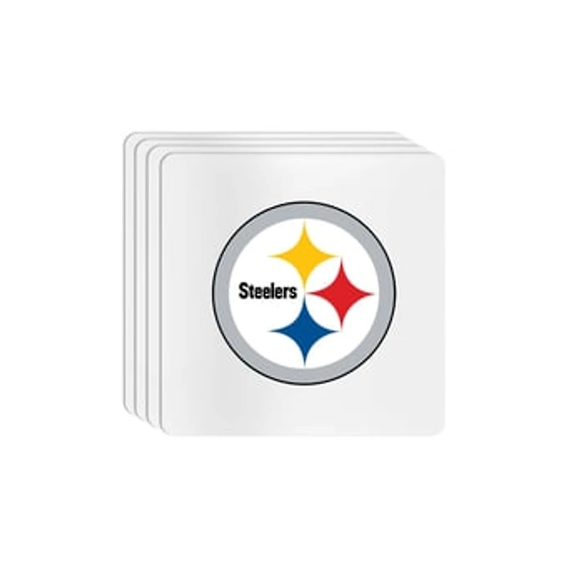 The Memory Company Pittsburgh Steelers Square Ceramic Coaster Set