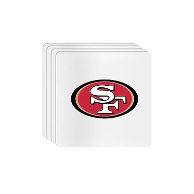 The Memory Company San Francisco 49ers Square Ceramic Coaster Set