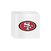 The Memory Company San Francisco 49ers Square Ceramic Coaster Set