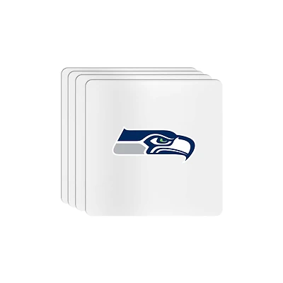 The Memory Company Seattle Seahawks Square Ceramic Coaster Set