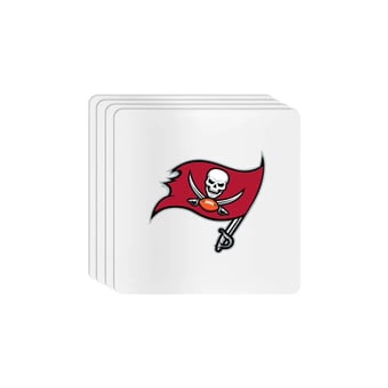 The Memory Company Tampa Bay Buccaneers Square Ceramic Coaster Set
