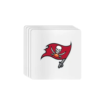 The Memory Company Tampa Bay Buccaneers Square Ceramic Coaster Set