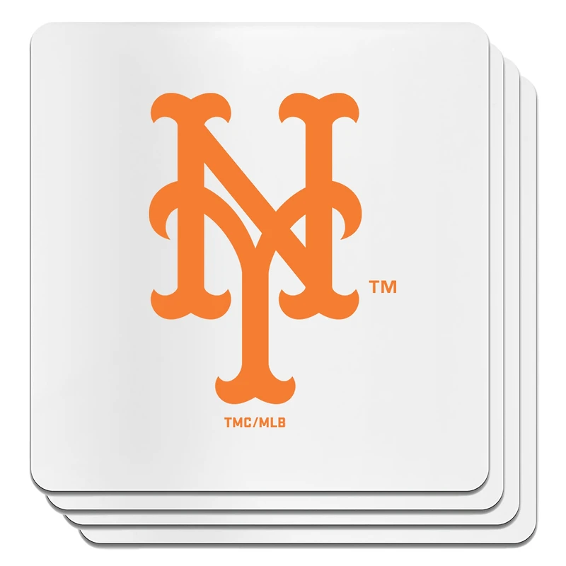 The Memory Company New York Mets Square Ceramic Coaster Set