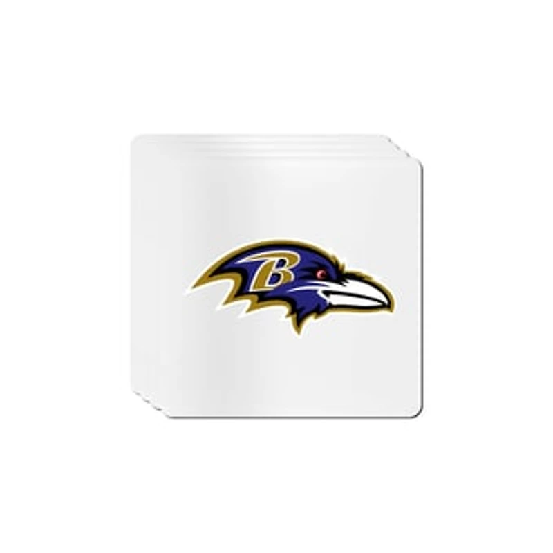 The Memory Company Baltimore Ravens Square Ceramic Coaster Set