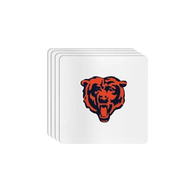 The Memory Company Chicago Bears Square Ceramic Coaster Set