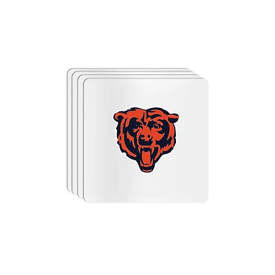 The Memory Company Chicago Bears Square Ceramic Coaster Set
