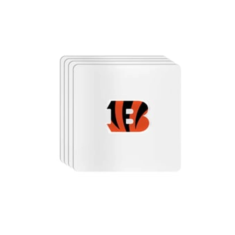 The Memory Company Cincinnati Bengals Square Ceramic Coaster Set