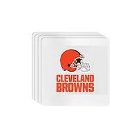 The Memory Company Cleveland Browns Square Ceramic Coaster Set