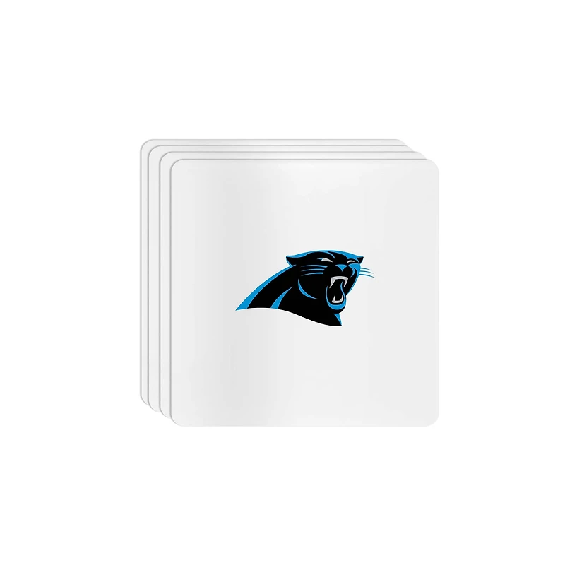 The Memory Company Carolina Panthers Square Ceramic Coaster Set