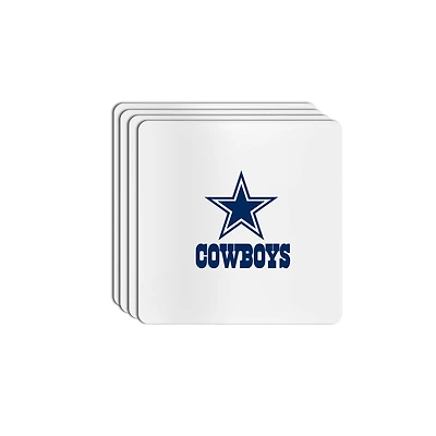 The Memory Company Dallas Cowboys Square Ceramic Coaster Set