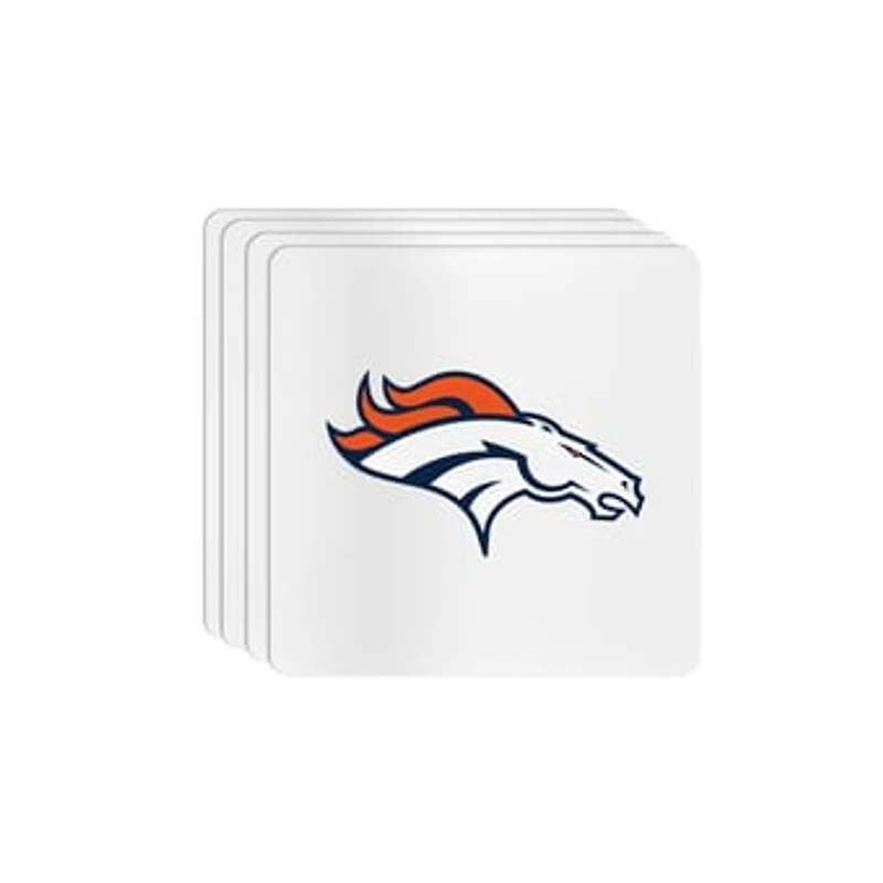 The Memory Company Denver Broncos Square Ceramic Coaster Set