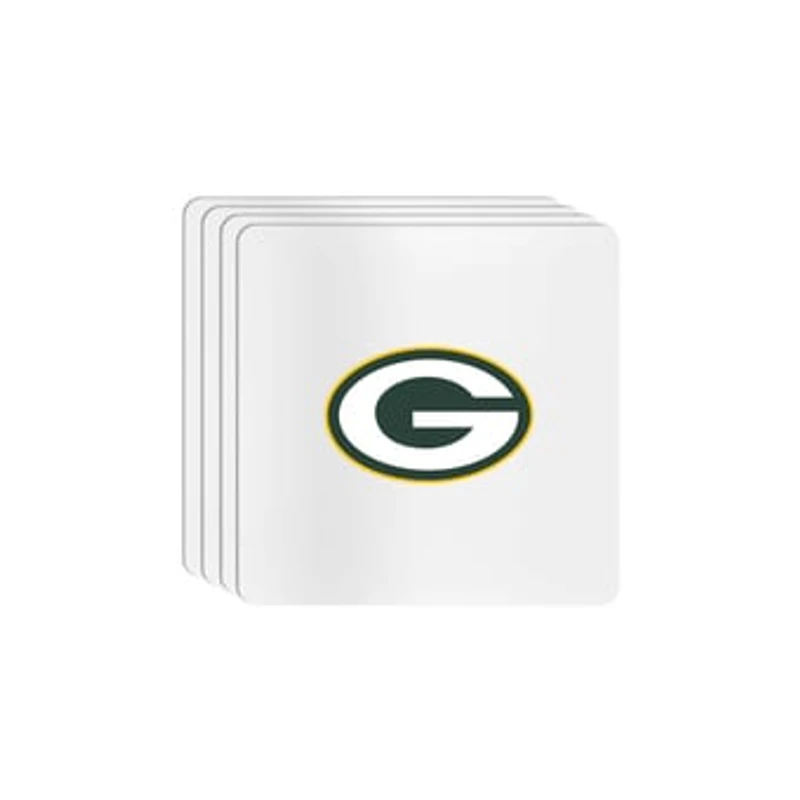 The Memory Company Green Bay Packers Square Ceramic Coaster Set