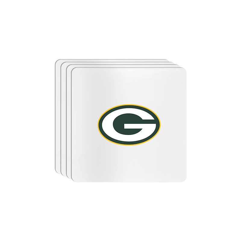 The Memory Company Green Bay Packers Square Ceramic Coaster Set