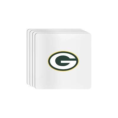 The Memory Company Green Bay Packers Square Ceramic Coaster Set