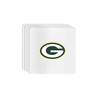 The Memory Company Green Bay Packers Square Ceramic Coaster Set