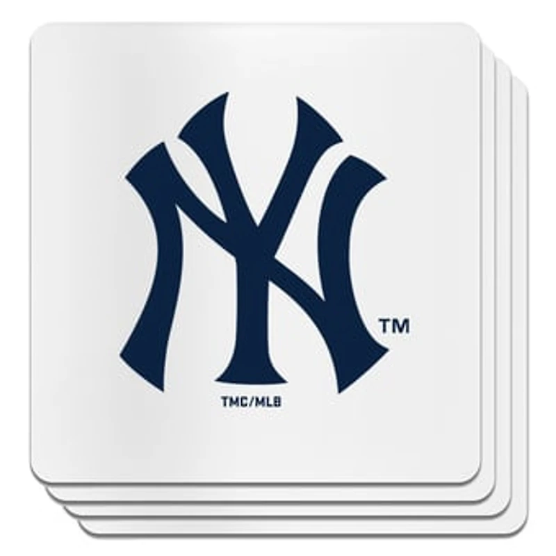 The Memory Company New York Yankees Square Ceramic Coaster Set