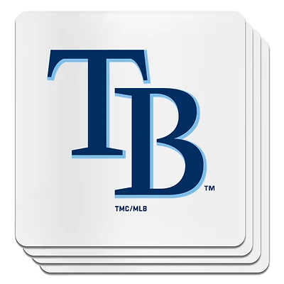 The Memory Company Tampa Bay Rays Square Ceramic Coaster Set