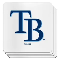 The Memory Company Tampa Bay Rays Square Ceramic Coaster Set
