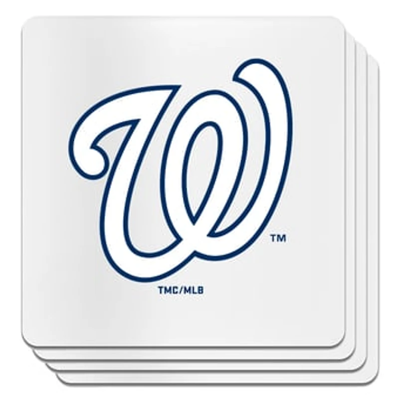 The Memory Company Washington Nationals Square Ceramic Coaster Set