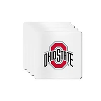 The Memory Company Ohio State Buckeyes Square Ceramic Coaster Set