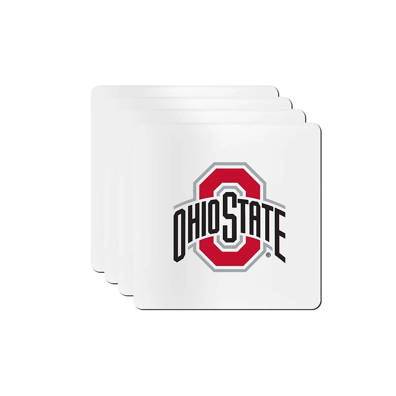 The Memory Company Ohio State Buckeyes Square Ceramic Coaster Set