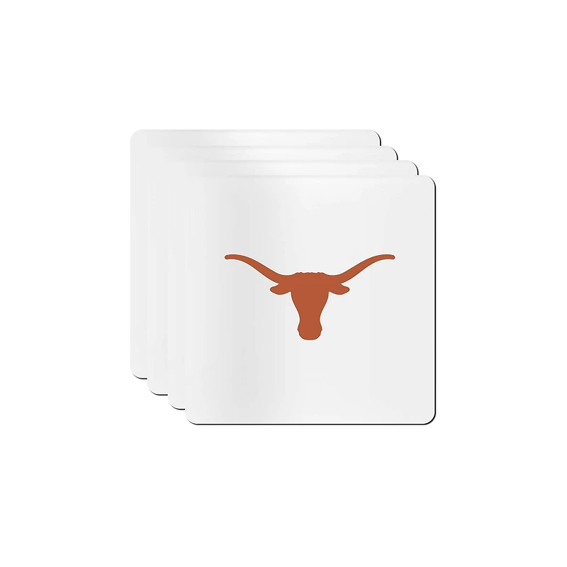 The Memory Company Texas Longhorns Square Ceramic Coaster Set