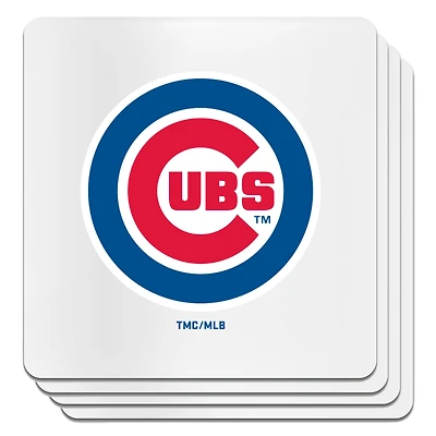 The Memory Company Chicago Cubs Square Ceramic Coaster Set