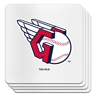 The Memory Company Cleveland Guardians Square Ceramic Coaster Set