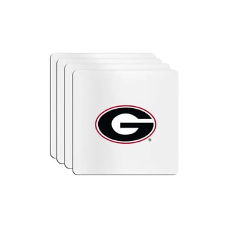 The Memory Company Georgia Bulldogs Square Ceramic Coaster Set