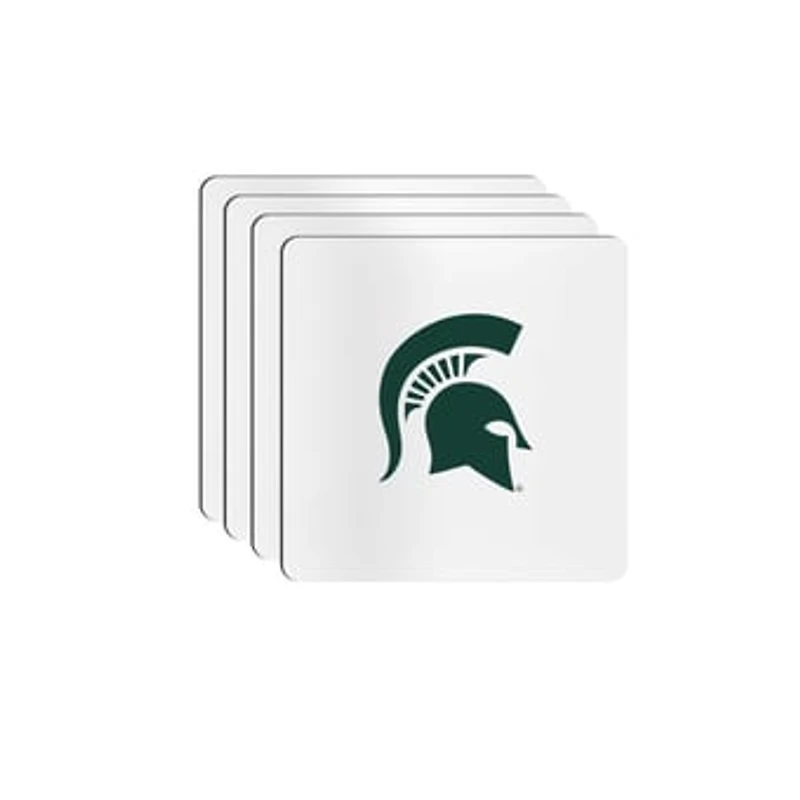 The Memory Company Michigan State Spartans Square Ceramic Coaster Set