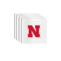 The Memory Company Nebraska Huskers Square Ceramic Coaster Set