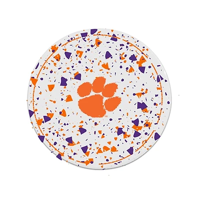 The Memory Company Clemson Tigers Circle Ceramic Coaster Set