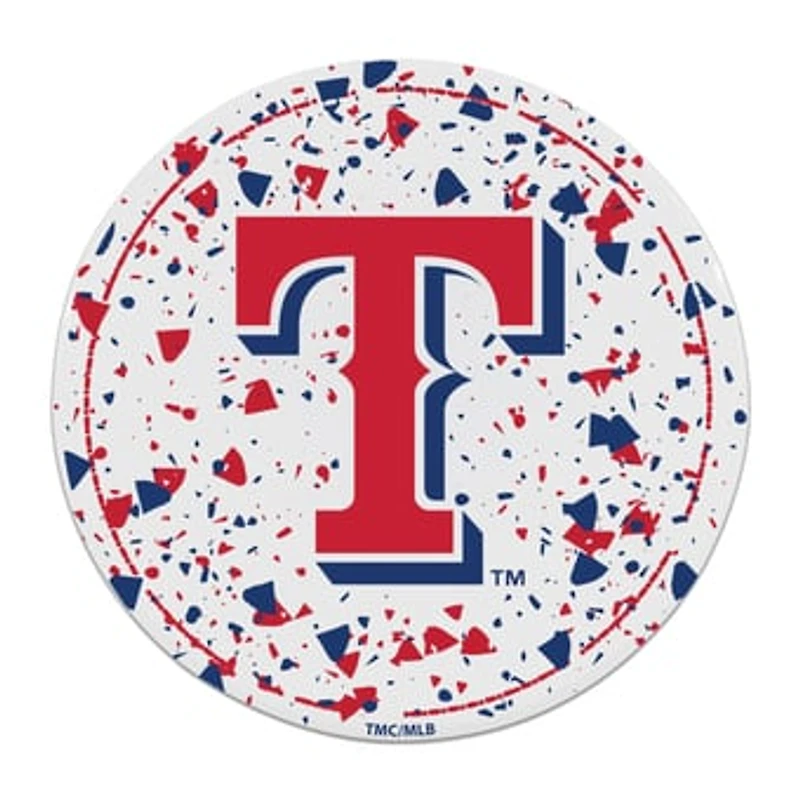 The Memory Company Texas Rangers Circle Ceramic Coaster Set