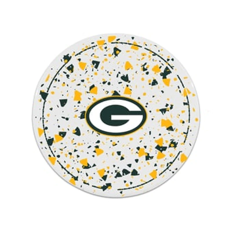 The Memory Company Green Bay Packers Circle Ceramic Coaster Set