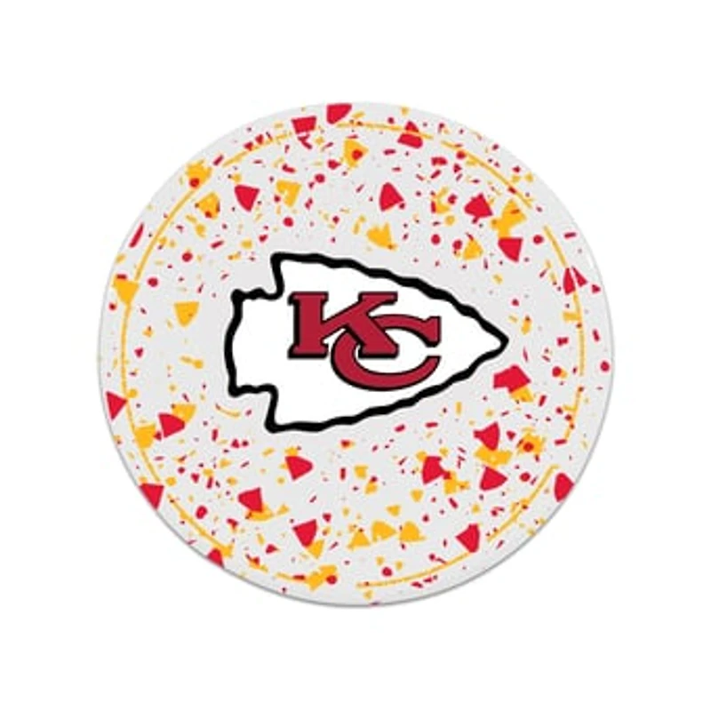 The Memory Company Kansas City Chiefs Circle Ceramic Coaster Set