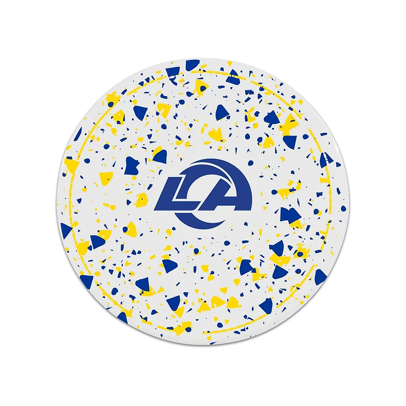 The Memory Company Los Angeles Rams Circle Ceramic Coaster Set