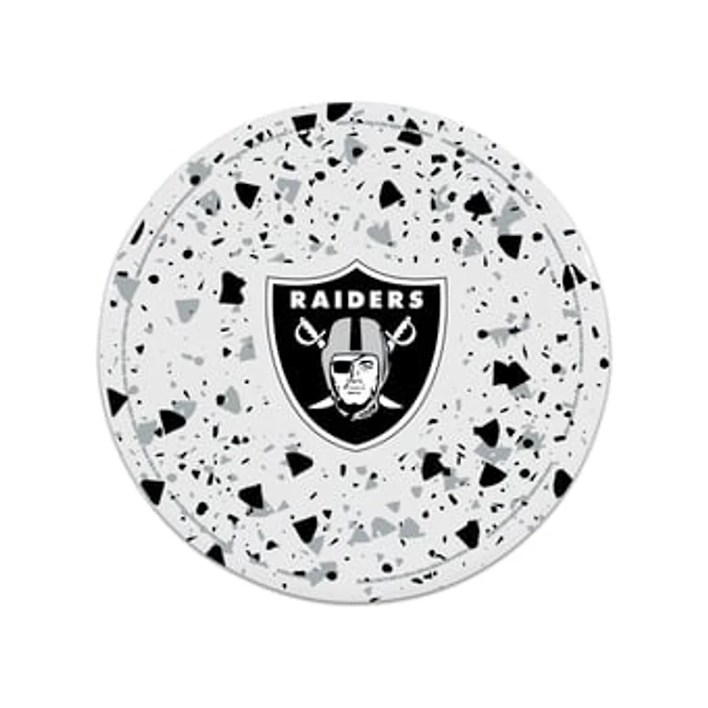 The Memory Company Las Vegas Raiders Circle Ceramic Coaster Set