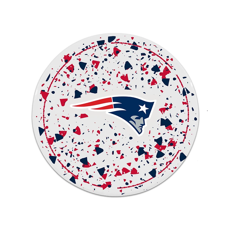 The Memory Company New England Patriots Circle Ceramic Coaster Set