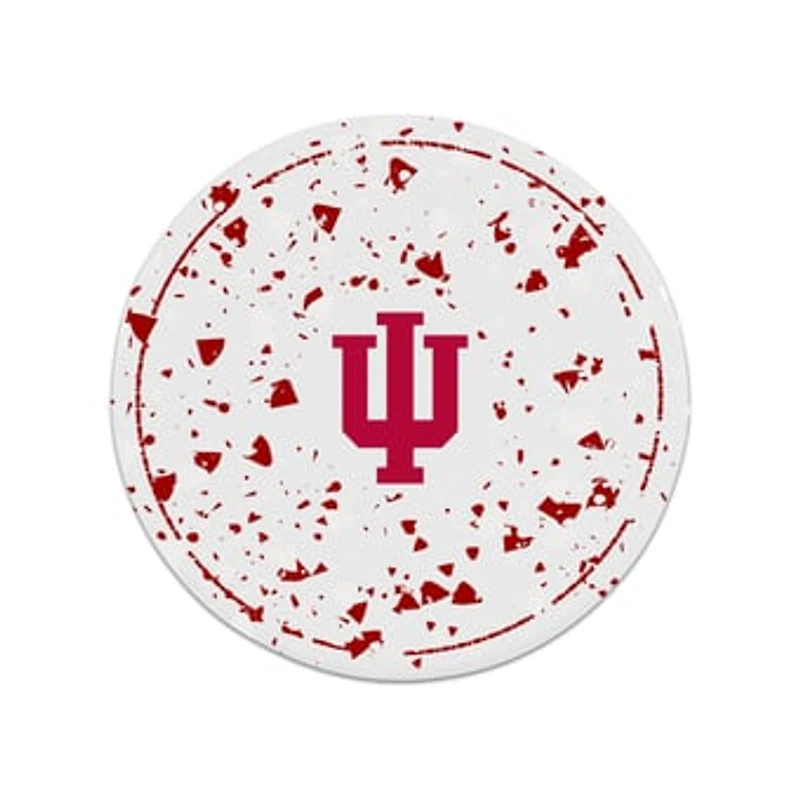 The Memory Company Indiana Hoosiers Circle Ceramic Coaster Set