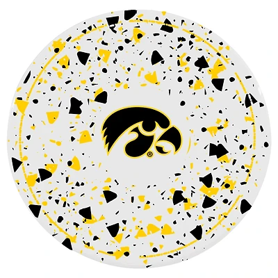 The Memory Company Iowa Hawkeyes Circle Ceramic Coaster Set