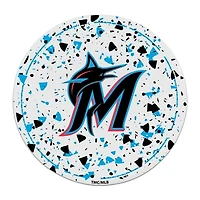 The Memory Company Miami Marlins Circle Ceramic Coaster Set