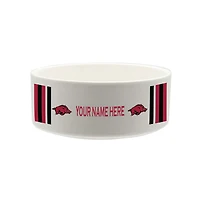 The Memory Company Arkansas Razorbacks 35oz. Personalized Ceramic Pet Bowl