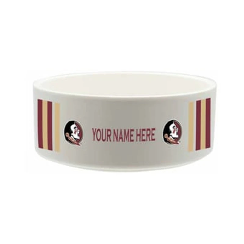 The Memory Company Florida State Seminoles 35oz. Personalized Ceramic Pet Bowl