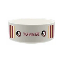 The Memory Company Florida State Seminoles 35oz. Personalized Ceramic Pet Bowl
