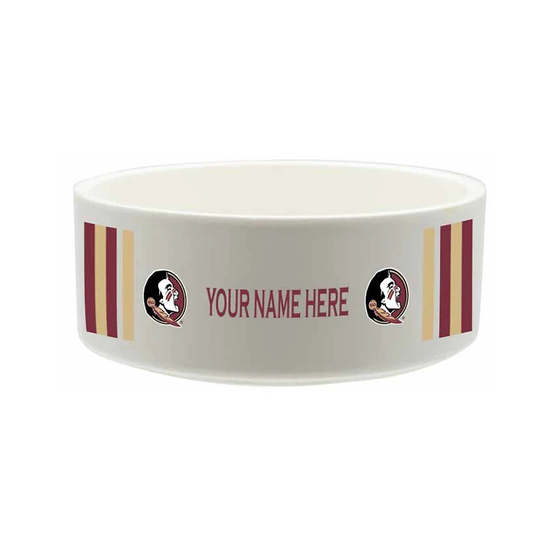 The Memory Company Florida State Seminoles 35oz. Personalized Ceramic Pet Bowl