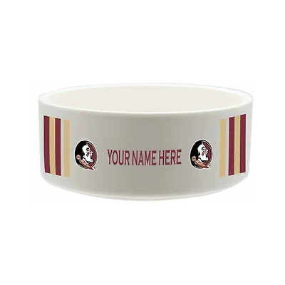 The Memory Company Florida State Seminoles 35oz. Personalized Ceramic Pet Bowl