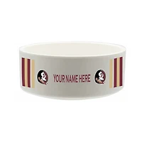 The Memory Company Florida State Seminoles 35oz. Personalized Ceramic Pet Bowl