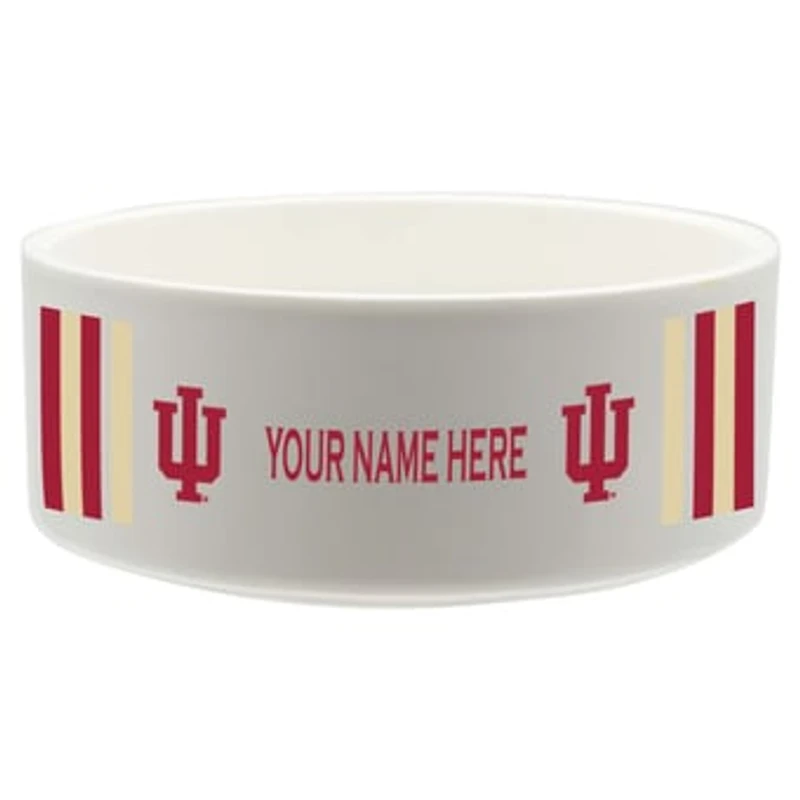 The Memory Company Indiana Hoosiers 35oz. Personalized Ceramic Pet Bowl